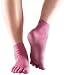 ToeSox Full Toe with Grip Yoga/Pilates Toe Socks, Hot Pink, Medium