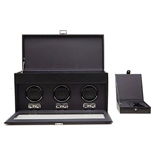 WOLF Heritage Triple Watch Winder with Storage