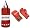 Profi Jugend Box-Set inkl. Canvas Boxsack 60 x 25cm gefüllt (8,7 Kg) und 8-OZ PVC Boxhandschuhe rot