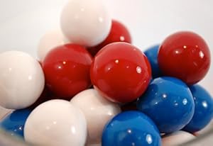 Amazon.com : Red, White, and Blue Gumballs (1lbs) : Grocery & Gourmet Food