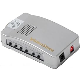 Computor Laptop Mac monitor VGA to TV Image converter Box PC to Television Converters Adaptors
