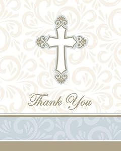 Amazon.com: Divinity Religious Thank You Cards Church Gathering Parties ...
