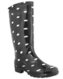 Capelli New York Simple Polka Dots Printed Ladies Basic Body Jelly Rain Boot 41n5MACWJ1L. SL160 Capelli New York Simple Polka Dots Printed Ladies Basic Body Jelly Rain Boot