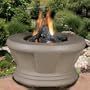 Cardiff - Adobe - Fire Pit - Bronze Glass - LP Gas