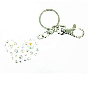 Crystal Heart Keyring