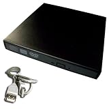 Slim USB 2.0 External CD/DVD Drive Enclosure Case For Laptop Notebook IDE CD+/-RW DVD Burner w/3Ft USB2.0 A to A Extend Cable [ only Case!! ]