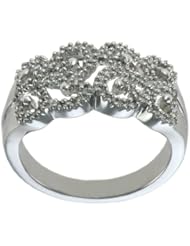 Womens Sterling Silver Swirl Ring