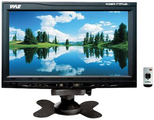 Pyle PLVHR75 7'' High Resolution TFT LCD Monitor w//Headrest Frame & Stand Bracket