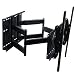 VideoSecu MW370B Plasma LCD TV Articulating Swivel Dual Arm Full Motion Wall Mount for most 37"-55" Display 26 inch Extension up to 165 LB