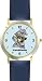 Dachshund-Shorthaired (SC) Dog - WATCHBUDDY&reg; DESIGNER DELUXE TWO-TONE THEME WATCH - Arabic Numbers-AQUA MARINE STYLE - Pale Blue Dial with Blue Leather Strap-Children's Size-Small ( Boy's Size & Girl's Size )