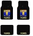 A Set of 4 Universal Fit Plush Mexican Football Soccer League Carpet Floor Mats For Cars / Trucks - Club Deportivo Universitario de Nuevo Leon