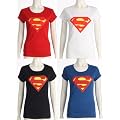 Womens Jersey Superman Sign Printed Vest Top T-Shirt Tee /Size(8-14)-�4.99