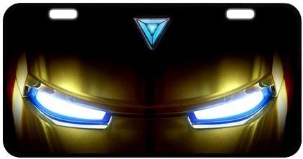Hot Sale New Custom Ironman - Marvel Comics Vanity Cool Metal License Plate Car Decoration License Plate Cover Tag 11.8 X 6.1 inches