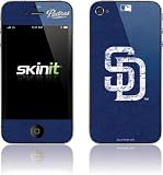 Skinit San Diego Padres - Solid Distressed Vinyl Skin for Apple iPhone 4 / 4S
