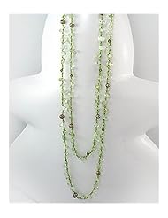 Clear Japanese silk cord Glass Dye Coloring Necklace