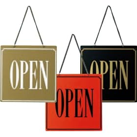 �ē��v���[�g OPEN�ECLOSED �yOC-14�z�u���E�� [������ �c�ƒ� �X�� �T�C�� �v���[�g �Ŕ�]