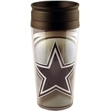 Dallas Cowboys Team Logo Vortex 16 Ounce Acrylic Travel Tumbler Glass