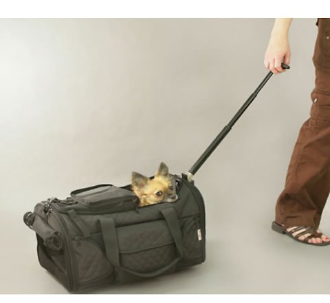 Deluxe Wheeled Pet Carrier With Wheel Cover