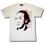 坂本龍馬/アウトローサムライＴシャツ/メンズ/黒/白
