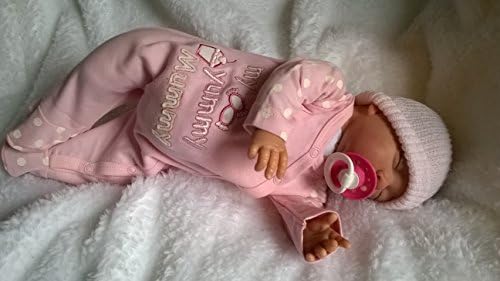 OLIVIA Reborn Baby Doll, HEAVY, 19 LONG, BALD HEAD &amp; MAGNETIC DUMMY - GIRL - YCN DOLLS by YCN REBORNS