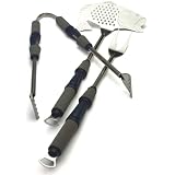 Charcoal Companion CC1107 3-Piece Angler Grill Barbecue Tool Set, 3-Piece