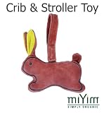 Miyim Simply Organic Crib Stroller Toy, Bunny, 0-3 Months