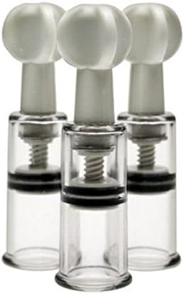 Wonder King 3PCS Rotary Cupping Nipple Enlargement Set No Pump Suction Vacuum Sucker pump Twist Enlarger Enhancer 1.8CM/0.7"