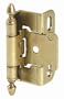 Amerock - AM-BP7550T2-O77 - Partial Wrap Hinge1/2" Overlay S/C-Finial Tip