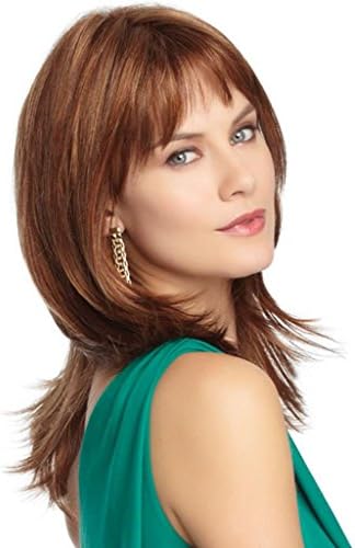RainbowWigs Western Fantasy Long Layered Brown Straight Wig for Women LC88
