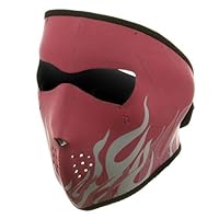 Full face Mask-Pink Flames W11S23D