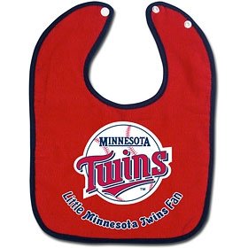 Minnesota Twins Two-Toned Snap Baby Bib