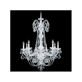 Schonbek Worldwide 1346 9 Light Imperial Chandelier, Silver