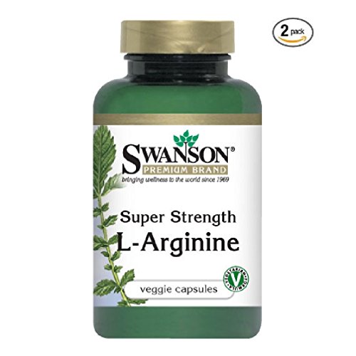 Swanson Premium Brand Super Strength L-Arginine 850mg -- 2 Bottles each of 90 Capsules Swanson Premium Brand Super Strength L-Arginine 850mg -- 2 Bottles each of 90 Capsules