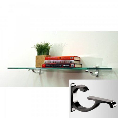 Monarch Floating Glass Shelf (36 in. W x 6 in. D) On Sale