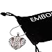 Crystal Accent Heart Baseball Softball Pendant Silver-Tone Necklace Jewelry Gift for Teens Wife Mom Girlfriend