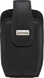 BlackBerry Leather Swivel Holster for BlackBerry Curve 8300, 8310, 8320, 8330 (Pitch Black)