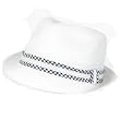 Pp Waterproof Stingy Brim Fedora Trilby Hat White - Large / Extra Large