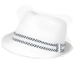 Pp Waterproof Stingy Brim Fedora Trilby Hat White - Large / Extra Large