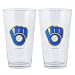 Milwaukee Brewers 2 Pack Pint Glasses