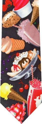 Ice Cream Cones Novelty Tie