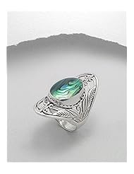 Shell Ring In 92.5 Sterling Silver