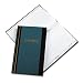 Wilson Jones S300 Line Hardbound Shaw Account Book, Two Column Journal, 33 Lines/Page, Blue with Brown Trim, WS300-3JA