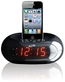 iLive iCP131B  Clock Radio with Dock for iPhone/iPod, 20 FM Presets and 0.9-Inch Red LED Display