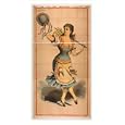 Historic Theater Poster (S), Dancing chorus girl with cane and blue hat