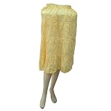 Handmade Comfortable Casual Cotton Skirts With Adustable Doori, Inside Lining And Sequins (Free Shipping) Skrt0012r