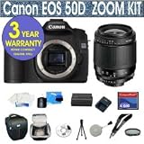 Canon EOS 50D 15.1 MP Digital SLR Camera with Tamron 28-80mm Zoom Lens + UV Filter + 4 GIG Memory Card + Holster Case + 6 Piece Starter Kit + 3 Year Celltime Warranty Repair Package