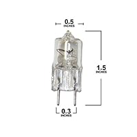 Bulbrite 655021 - Q20GY8/120 - 20 Watt Bi-Pin Halogen Light Bulb, G8 Base, 120 Volts