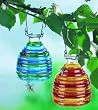 Glass Wasp Catchers x 2 Safe For Bees 2 Colours Garden Pest Control