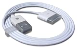 ABC Products USB Cable Lead Cord Charger Sync for Apple iPad, i Pad, iPod, i pod, iPod Mini, iPod Video, iPod Nano, iPod shuffle, iPod with Dock Connector, iPod Clickwheel and iPod Colour screen, ipod Color, iPod U2, iPhone, i Phone, iTouch, i Touch, Classic + for all 3rd & 4th generation etc