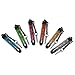 Generic Bundle of 12 Pcs 12 Color 2 in 1 Anti-Dust Plug Crystal Universal Capacitive Touch Pen Stylus/Styli by PoweraddTM